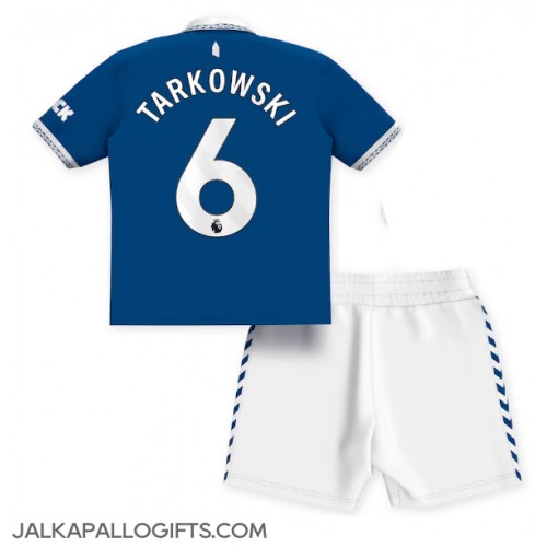 Everton James Tarkowski #6 Koti Peliasu Lasten 2023-24 Lyhythihainen (+ Lyhyet housut)